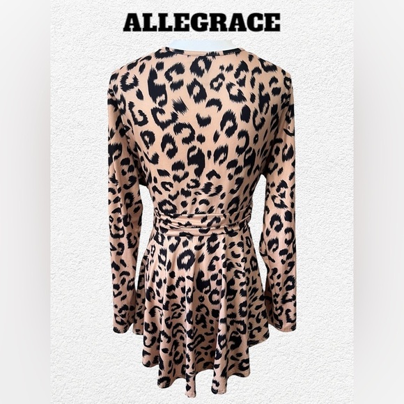 Allegrace | Plus Size Animal Print Blouse - Picture 2 of 7